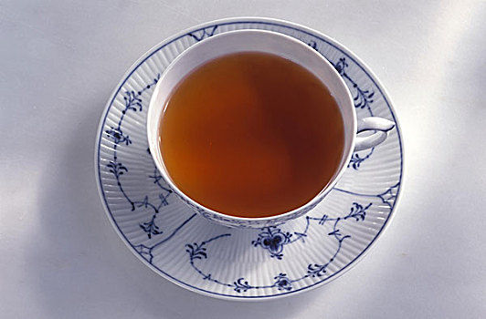 茶杯,浅色背景