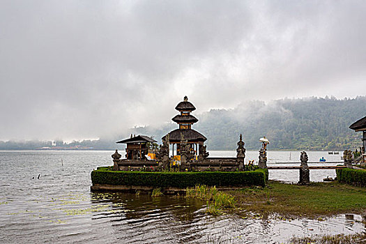普拉布拉坦寺,水,庙宇,湖,巴厘岛