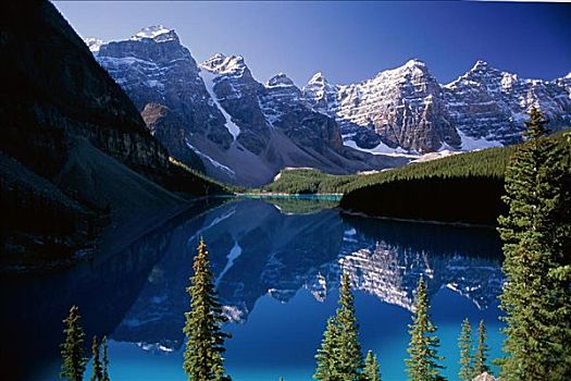 湖,落基山脉,加拿大