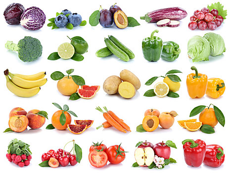 果蔬,水果,苹果,橙色,西红柿,彩色,新鲜,抽象拼贴画,隔绝