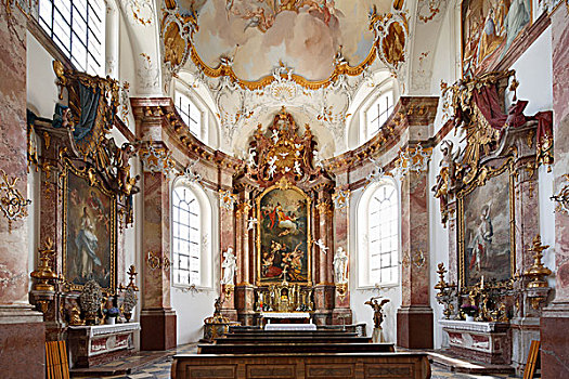 小教堂,本尼特伯扬,上巴伐利亚,巴伐利亚,德国,欧洲