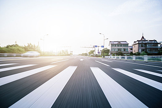 空旷,柏油马路