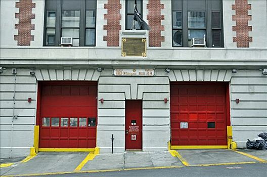 消防队,哈莱姆区,纽约,美国,北美