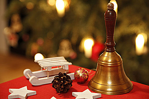 圣诞节,铃,圣诞装饰