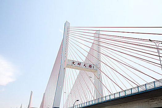 杭州,文晖大桥,桥,杭州第一座双塔,双索面城市斜拉桥
