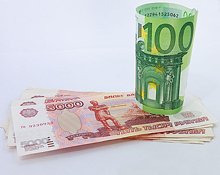 钱,货币,欧元,俄罗斯