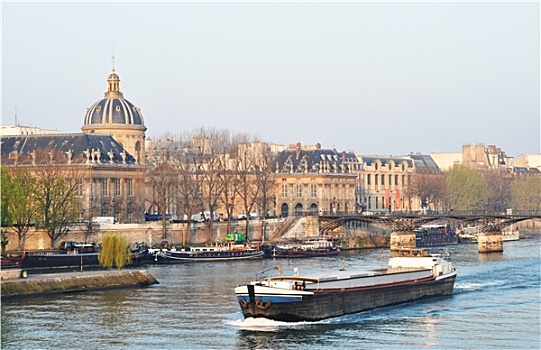 驳船,塞纳河,巴黎