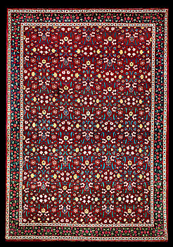 莫卧尔王朝,地毯,花饰,迟,17世纪,艺术家,未知