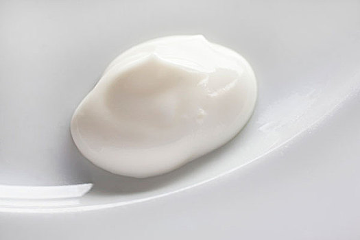 酸奶,白色,盘子