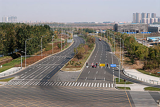 辽宁沈阳浑南地区城市道路