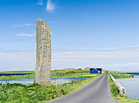 看,石头,世界遗产,心形,新石器时代,奥克尼郡,奥克尼群岛,苏格兰,大幅,尺寸