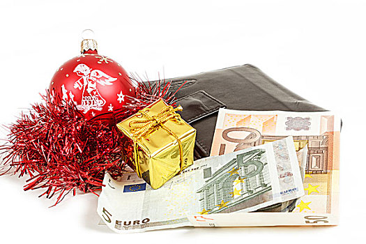 皮夹,欧元,购买,圣诞礼物