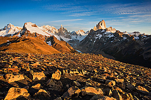 顶峰,山,巴塔哥尼亚,洛斯格拉希亚雷斯国家公园,阿根廷,南美