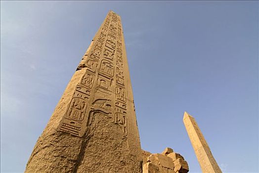 方尖塔,象形文字,卡尔纳克神庙,路克索神庙,埃及,北非