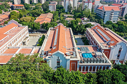 航拍福建厦门大学思明校区