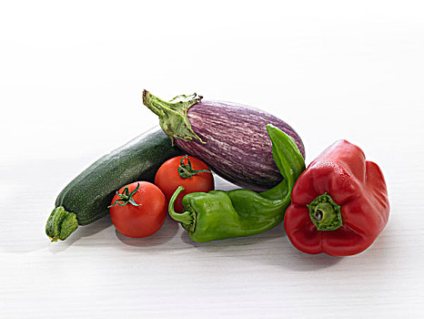 种类,蔬菜,蔬菜杂烩,白色背景