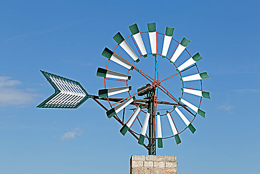 风轮机,马略卡岛,西班牙,欧洲
