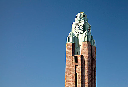 钟楼,赫尔辛基,中心,火车站,芬兰