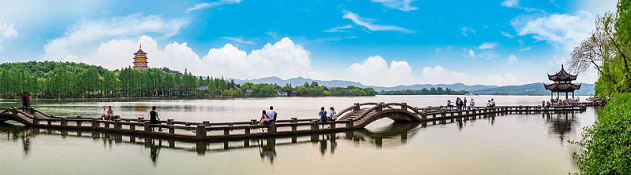 杭州西湖山水风景