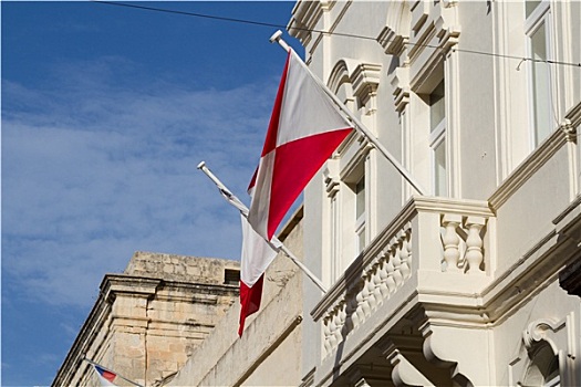 马耳他,旗帜,天空