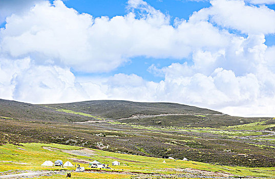藏区牧民的帐篷