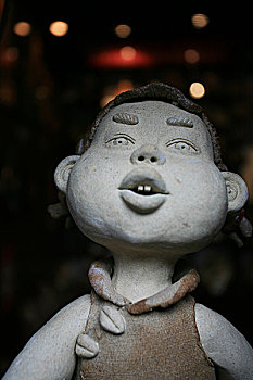 粘土,雕刻,中国,男孩