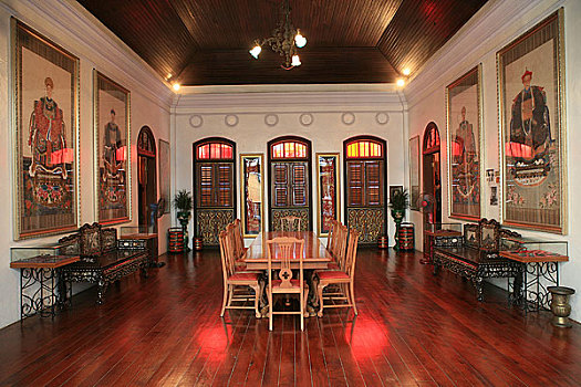 马来西亚,槟城,侨生博物馆,西式餐厅是招待中国客人,而中式餐厅则是招待外国客人
