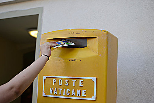 邮筒,梵蒂冈城,罗马,意大利,欧洲