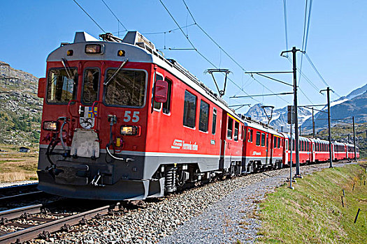铁路,恩加丁,瑞士,欧洲