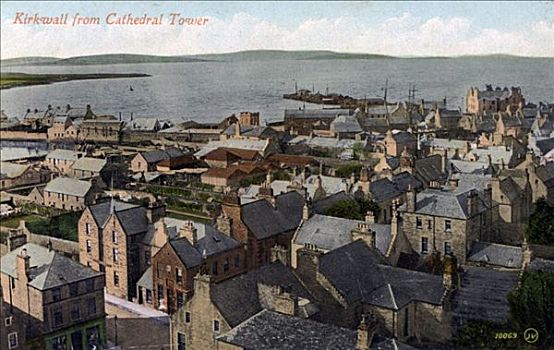 大教堂,塔,奥克尼郡,苏格兰,20世纪