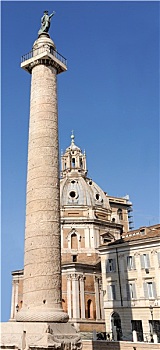 柱子,圣马利亚,洛雷托,罗马,意大利