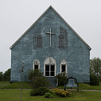 建筑,教堂,布雷顿角岛,新斯科舍省,加拿大