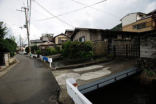 日本,岚山,民居