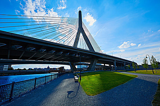 波士顿,桥,山,马萨诸塞,美国