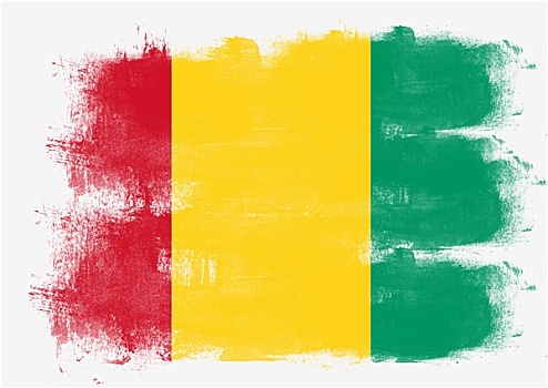 旗帜,几内亚,涂绘,画刷
