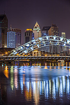 天津海河夜景