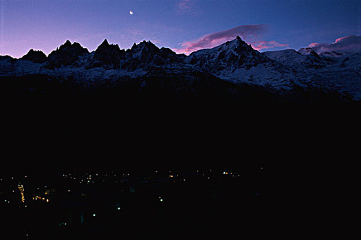 山景,黎明