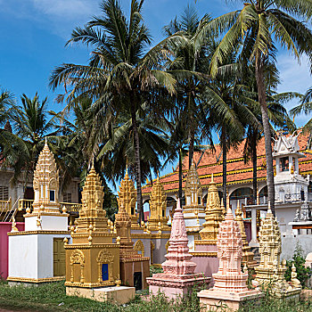 寺庙,收获,柬埔寨