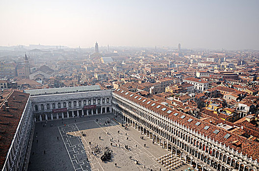 钟楼,圣马科,建筑,威尼斯,威尼托,意大利,欧洲
