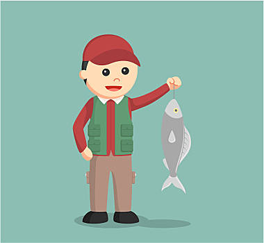 渔民动画图片