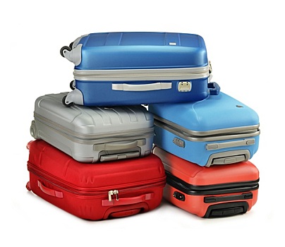 行李,手提箱,隔绝,白色背景