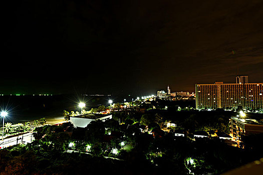 泰国芭提雅夜景