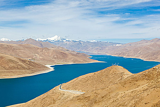 西藏,风景,羊卓雍措,山川