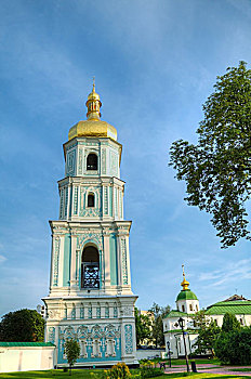 钟楼,索非亚,寺院,基辅,乌克兰