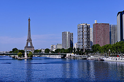 法国,巴黎,地区,正面,塞纳河,码头,雪铁龙