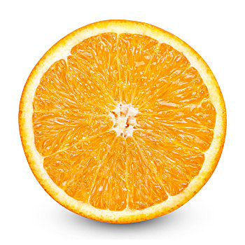 切片,新鲜,橙色,隔绝,白色背景,背景