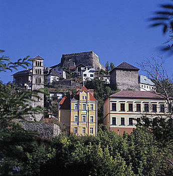 波黑,老城,城堡,山,要塞,塔