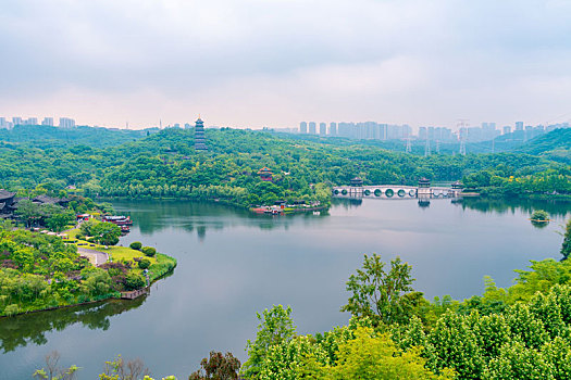 重庆园博园景区旅游风光照片