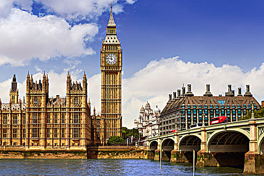 大本钟,伦敦,钟楼,英国,泰晤士河