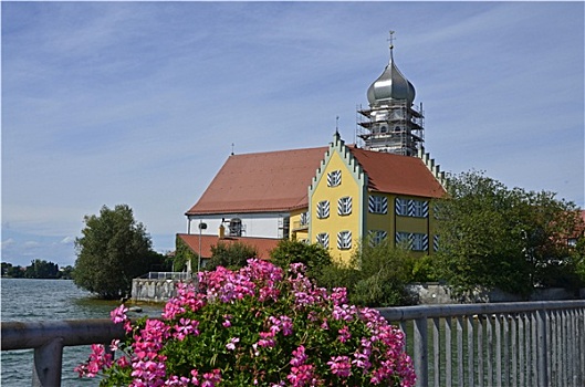 城堡,教会,博登湖区